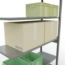 SCHULTE Lagertechnik - Stecks.Anbaur.mit Längenriegeln - 2500x1300x500 mm, Typ 150 kg