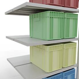 SCHULTE Lagertechnik - Stecks.Doppelanbaur. Typ 250 kg - 2000x1000x2x500 mm, 10 Böden