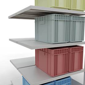 SCHULTE Lagertechnik - Stecks.Doppelanbaur. Typ 250 kg - 2000x1000x2x600 mm, 10 Böden