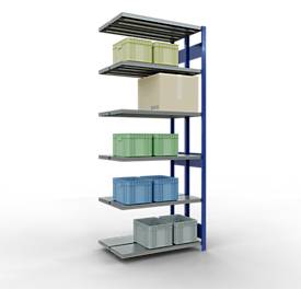 SCHULTE Lagertechnik - Stecks.Doppelanbaur. Typ 250 kg - 2500x1000x2x300 mm, 12 Böden