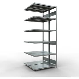 SCHULTE Lagertechnik - Stecks.Doppelanbaur. Typ 250 kg - 2500x1000x2x500 mm, 12 Böden