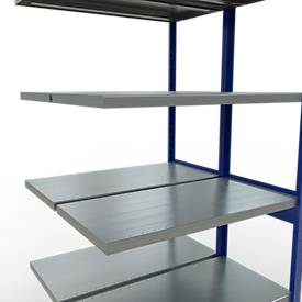 SCHULTE Lagertechnik - Stecks.Doppelanbaur. Typ 250 kg - 2500x1000x2x500 mm, 12 Böden