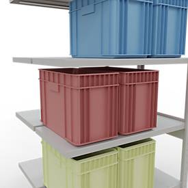 SCHULTE Lagertechnik - Stecks.Doppelanbaur. Typ 250 kg - 2500x1000x2x500 mm, 12 Böden