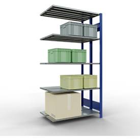 SCHULTE Lagertechnik - Stecks.Doppelanbauregal Typ 150 - 2000x1000x2x300 mm 2x5 Böden