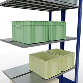 SCHULTE Lagertechnik - Stecks.Doppelanbauregal Typ 150 - 2000x1000x2x300 mm 2x5 Böden