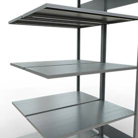 SCHULTE Lagertechnik - Stecks.Doppelanbauregal Typ 150 - 2000x1000x2x500 mm,verz.2x5 Böden