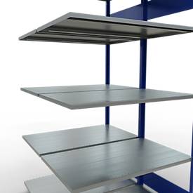 SCHULTE Lagertechnik - Stecks.Doppelanbauregal Typ 150 - 2000x1000x2x600 mm 2x5 Böden