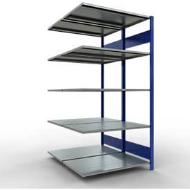 SCHULTE Lagertechnik - Stecks.Doppelanbauregal Typ 150 - 2000x1000x2x600 mm 2x5 Böden