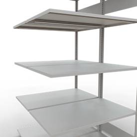 SCHULTE Lagertechnik - Stecks.Doppelanbauregal Typ 150 - 2000x1000x2x600 mm 2x5 Böden