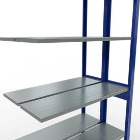 SCHULTE Lagertechnik - Stecks.Doppelanbauregal Typ 150 - 2500x1000x2x300 mm 2x6 Böden