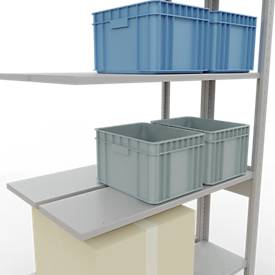 SCHULTE Lagertechnik - Stecks.Doppelanbauregal Typ 150 - 2500x1000x2x300 mm 2x6 Böden