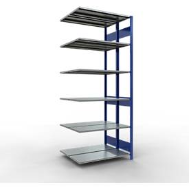 SCHULTE Lagertechnik - Stecks.Doppelanbauregal Typ 150 - 2500x1000x2x400 mm 2x6 Böden