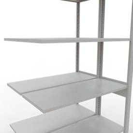 SCHULTE Lagertechnik - Stecks.Doppelanbauregal Typ 150 - 2500x1000x2x400 mm 2x6 Böden