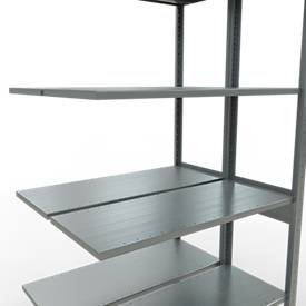 SCHULTE Lagertechnik - Stecks.Doppelanbauregal Typ 150 - 2500x1000x2x400 mm verz.2x6 Böden