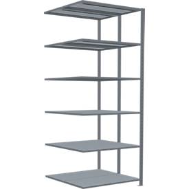 SCHULTE Lagertechnik - Stecks.Doppelanbauregal, Typ 150 - 2500x1000x2x500 mm verz.2x6 Böden