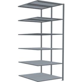 SCHULTE Lagertechnik - Stecks.Doppelanbauregal Typ 150 - 2500x1000x2x600 mm verz.2x6 Böden