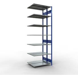 SCHULTE Lagertechnik - Stecks.Doppelanbauregal Typ 150 - 3000x1000x2x400 mm 2x7 Böden