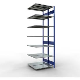 SCHULTE Lagertechnik - Stecks.Doppelanbauregal Typ 150 - 3000x1000x2x500 mm 2x7 Böden