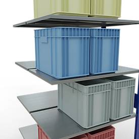 SCHULTE Lagertechnik - Stecks.Doppelanbauregal Typ 150 - 3000x1000x2x600 mm 2x7 Böden