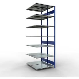 SCHULTE Lagertechnik - Stecks.Doppelanbauregal Typ 150 - 3000x1000x2x600 mm 2x7 Böden