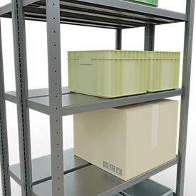 SCHULTE Lagertechnik - Stecks.Doppelgrundr. Typ 250 kg - 2000x1000x2x300 mm, 10 Böden