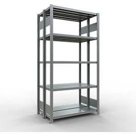 SCHULTE Lagertechnik - Stecks.Doppelgrundr. Typ 250 kg - 2000x1000x2x300 mm, 10 Böden