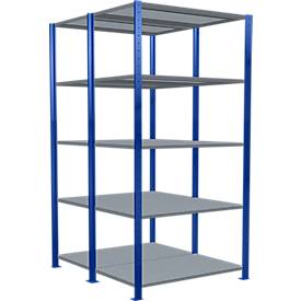 SCHULTE Lagertechnik - Stecks.Doppelgrundr. Typ 250 kg - 2000x1000x2x600 mm, 10 Böden