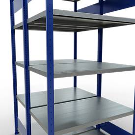 SCHULTE Lagertechnik - Stecks.Doppelgrundr. Typ 250 kg - 2000x1000x2x600 mm, 10 Böden
