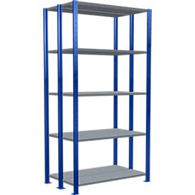 SCHULTE Lagertechnik - Stecks.Doppelgrundregal Typ 150 - 2000x1000x2x300 mm 2x5 Böden