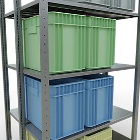 SCHULTE Lagertechnik - Stecks.Doppelgrundregal Typ 150 - 2000x1000x2x400 mm verz.2x5 Böden