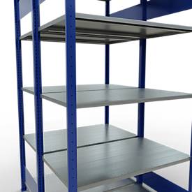 SCHULTE Lagertechnik - Stecks.Doppelgrundregal Typ 150 - 2000x1000x2x600 mm 2x5 Böden
