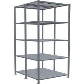 SCHULTE Lagertechnik - Stecks.Doppelgrundregal Typ 150 - 2000x1000x2x600 mm verz.2x5 Böden