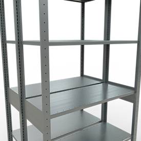 SCHULTE Lagertechnik - Stecks.Doppelgrundregal Typ 150 - 2500x1000x2x400 mm verz.2x6 Böden