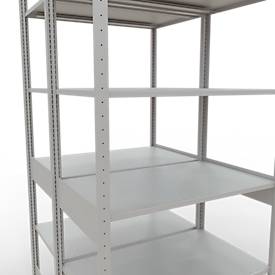 SCHULTE Lagertechnik - Stecks.Doppelgrundregal Typ 150 - 2500x1000x2x600 mm 2x6 Böden