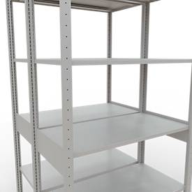 SCHULTE Lagertechnik - Stecks.Doppelgrundregal Typ 150 - 2500x1000x500 mm, 2x6 Böden