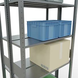 SCHULTE Lagertechnik - Stecks.Doppelgrundregal Typ 150 - 3000x1000x2x300 mm verz.2x7 Böden