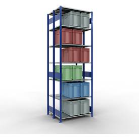 SCHULTE Lagertechnik - Stecks.Doppelgrundregal Typ 150 - 3000x1000x2x400 mm 2x7 Böden