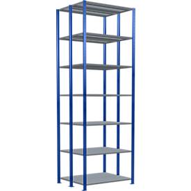 SCHULTE Lagertechnik - Stecks.Doppelgrundregal Typ 150 - 3000x1000x2x400 mm 2x7 Böden