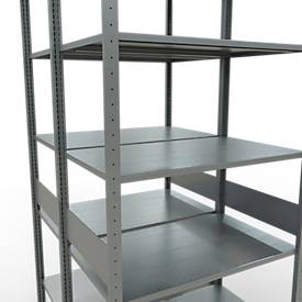 SCHULTE Lagertechnik - Stecks.Doppelgrundregal Typ 150 - 3000x1000x2x600 mm verz.2x7 Böden