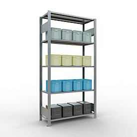 SCHULTE Lagertechnik - Stecks.Grund.mit Längenriegeln - 2000x1000x400 mm, Typ 150 kg