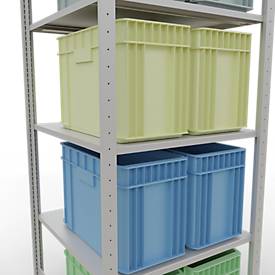 SCHULTE Lagertechnik - Stecks.Grundr. mit Längenriege - 2000x750x800 mm, Typ 150 kg