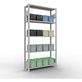 SCHULTE Lagertechnik - Stecks.Grundr.mit Längenriegel - 2000x1000x300 mm, Typ 150 kg