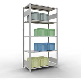 SCHULTE Lagertechnik - Stecks.Grundr.mit Längenriegel - 2000x1000x500 mm, Typ 150 kg