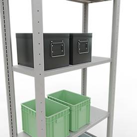 SCHULTE Lagertechnik - Stecks.Grundr. mit Längenriegel - 2000x750x300 mm, Typ 150 kg