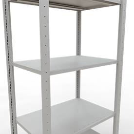 SCHULTE Lagertechnik - Stecks.Grundr. mit Längenriegel - 2000x750x500 mm, Typ 150 kg