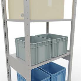 SCHULTE Lagertechnik - Stecks.Grundr. mit Längenriegel - 2500x 750x500 mmm, Typ 150 kg