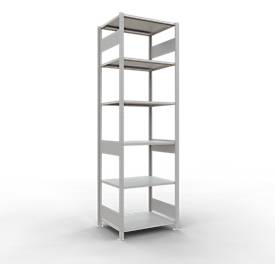 SCHULTE Lagertechnik - Stecks.Grundr. mit Längenriegel - 2500x 750x600 mm, Typ 150 kg