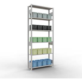 SCHULTE Lagertechnik - Stecks.Grundr.mit Längenriegel - 2500x1000x300 mm, Typ 150 kg