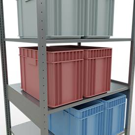 SCHULTE Lagertechnik - Stecks.Grundr.mit Längenriegel - 2500x1000x800 mm, Typ 150 kg