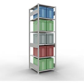 SCHULTE Lagertechnik - Stecks.Grundr. mit Längenriegel - 2500x750x800 mm, Typ 150 kg